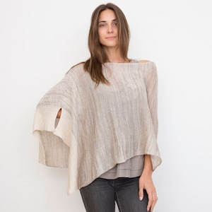 Summer Poncho - Stone