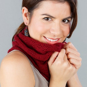 Infinity Scarf Red, Burgundy, Orange Burgundy