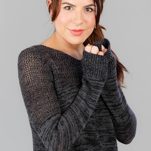 Kaschmirpullover - Charcoal