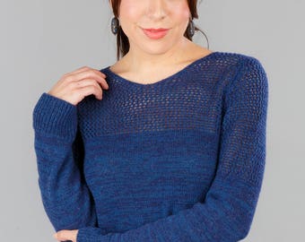 Cashmere Sweater - Prussian Blue