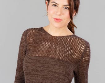 Cashmere Sweater - Mocha Brown