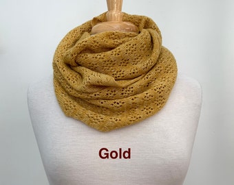 Infinity Scarf - Gold, Pumpkin, or Byzatine