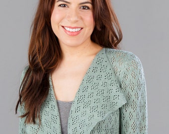 Bamboo Lace Cardigan - Rosemary