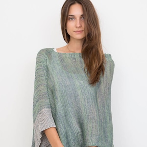 Poncho: Lightweight Summer Fun, Blue Sage