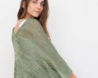 Poncho: Lightweight Spring Green