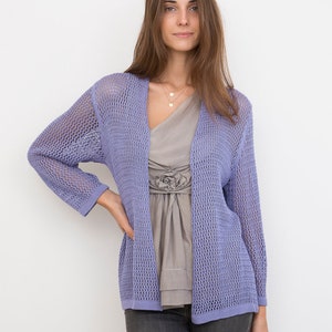 Bamboo Knit Cover-Up: Periwinkle image 1