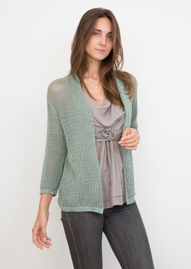 Bamboo Knit Cover-Up: Rosemary image 1