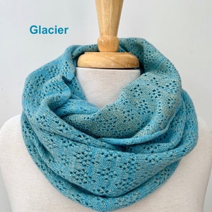 Infinity Scarf Teal, Aqua, Greens Glacier