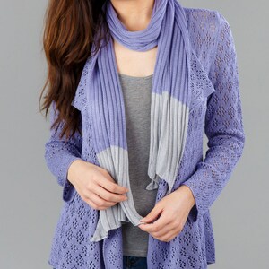 Bamboo Lace Cardigan Periwinkle image 4