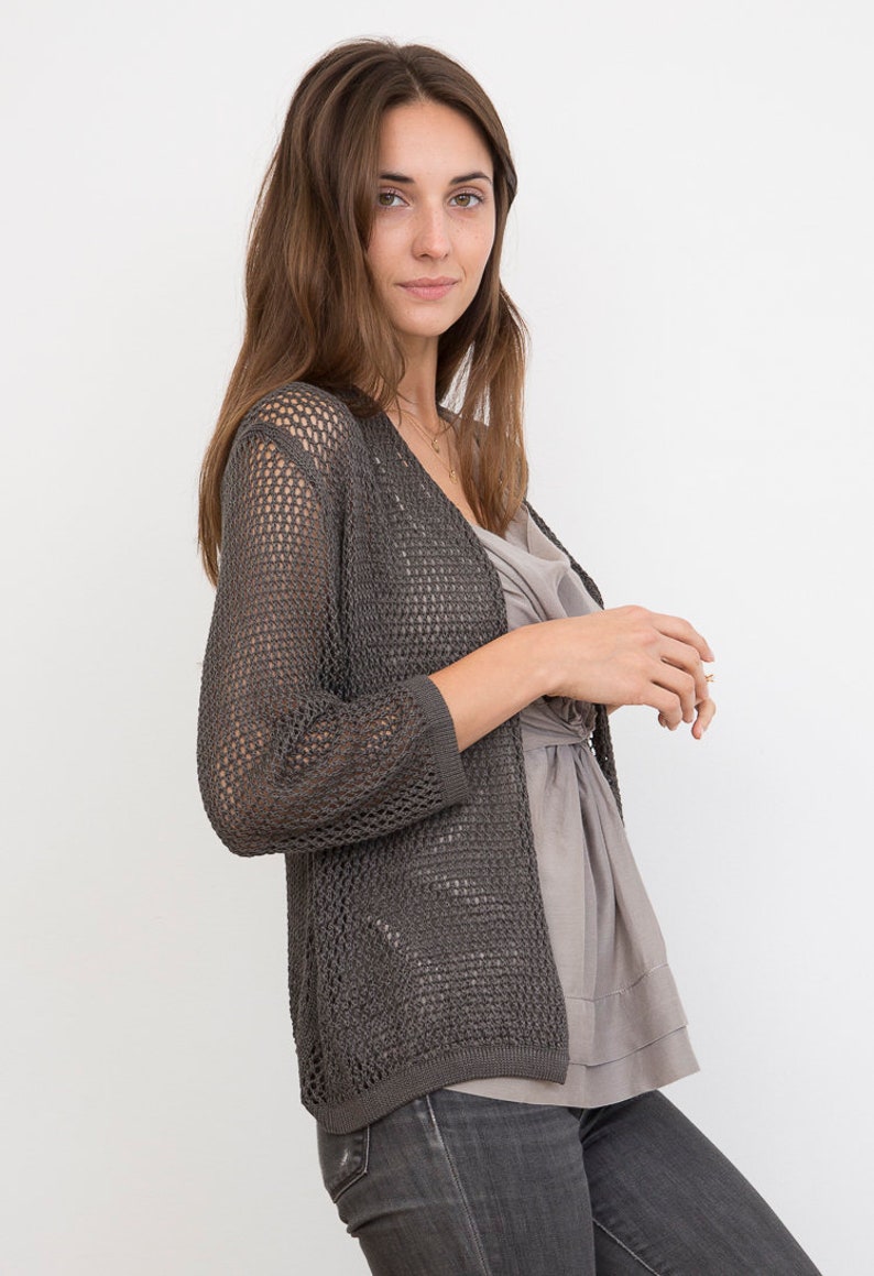 Bamboo Knit Cover-Up: Ash image 2