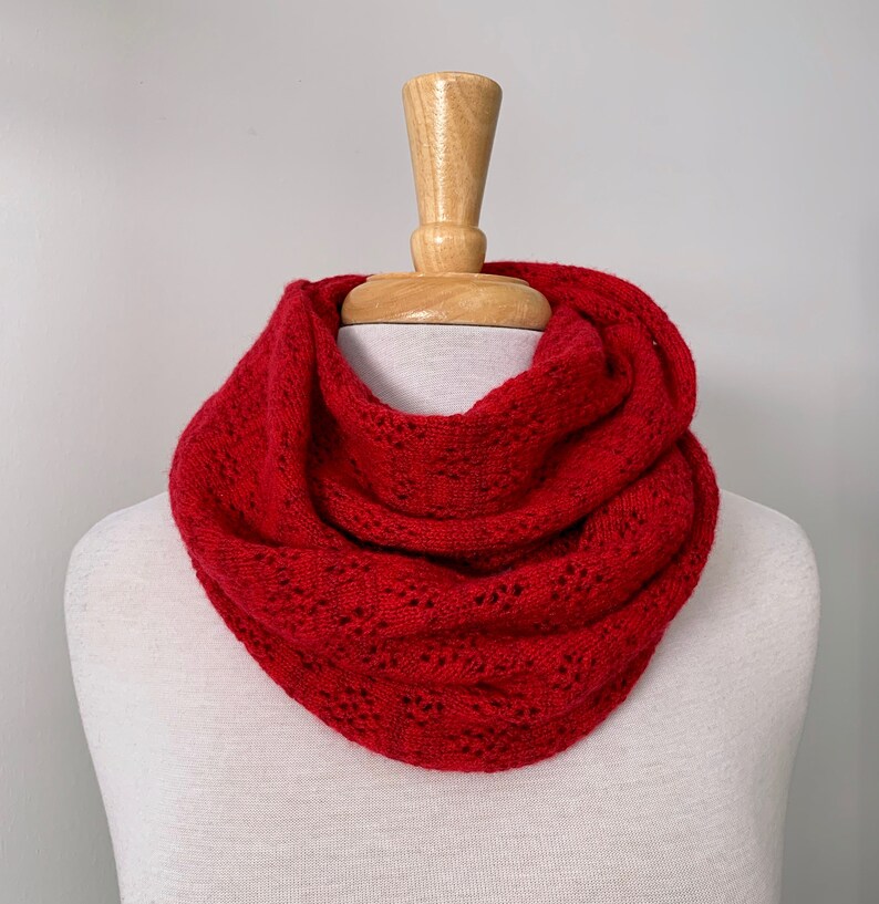 Infinity Scarf Red, Burgundy, Orange Cherry Red