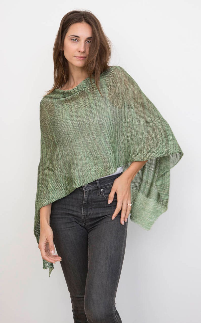 Poncho: Lightweight Spring Green image 3