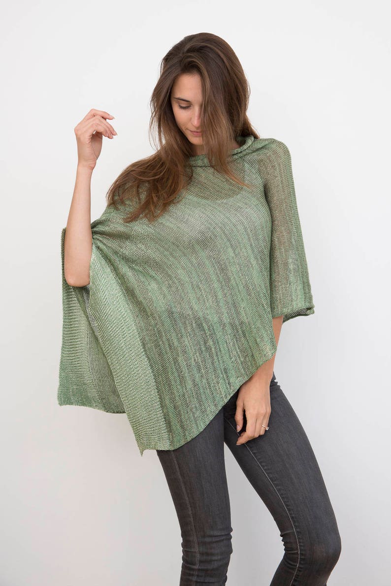 Poncho: Lightweight Spring Green image 4