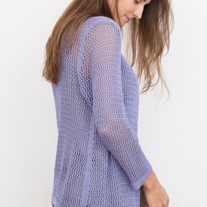 Bamboo Knit Cover-Up: Periwinkle image 2
