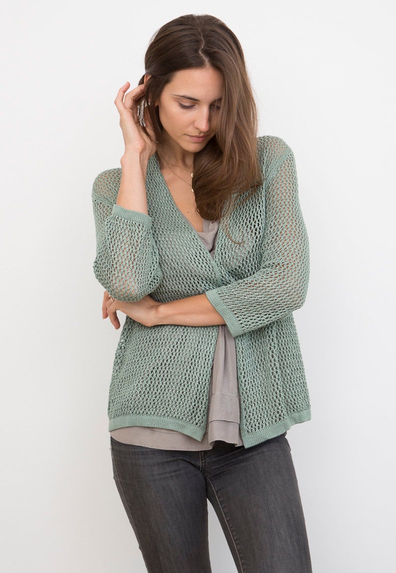 Bamboo Knit Cover-Up: Rosemary image 5