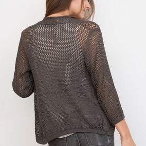 Bamboo Knit Cover-Up: Ash image 3