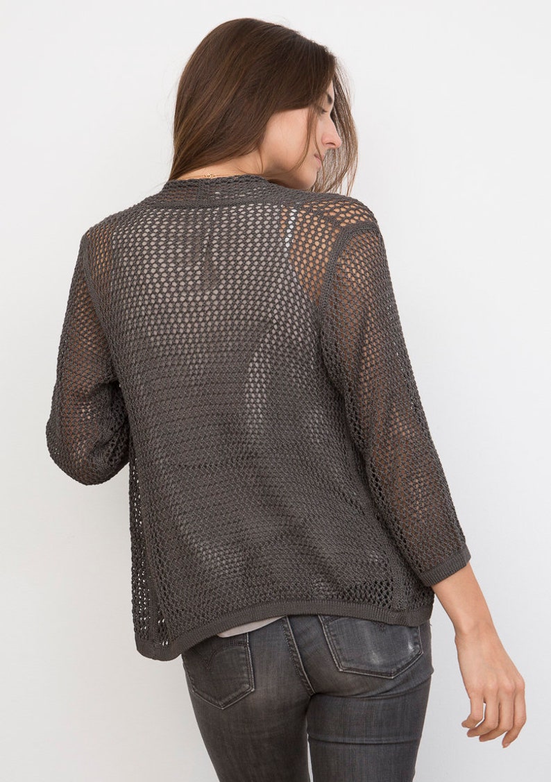 Bamboo Knit Cover-Up: Ash image 3