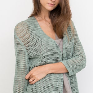 Bamboo Knit Cover-Up: Rosemary image 4