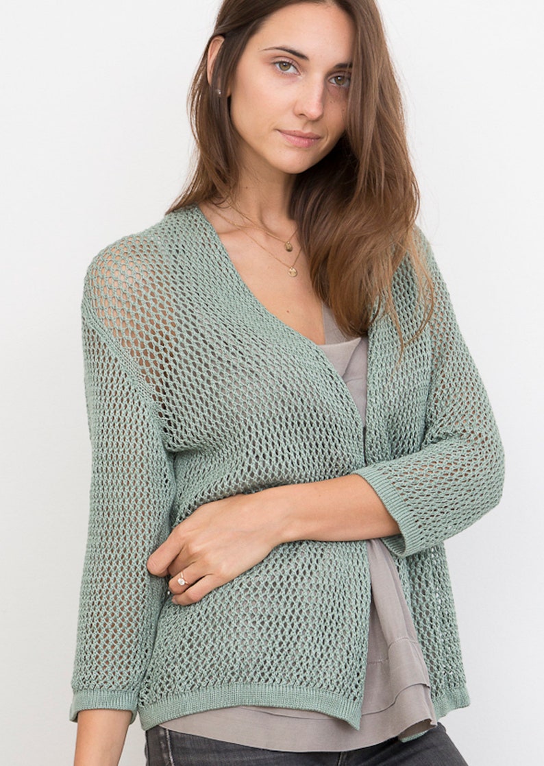 Bamboo Knit Cover-Up: Rosemary image 4