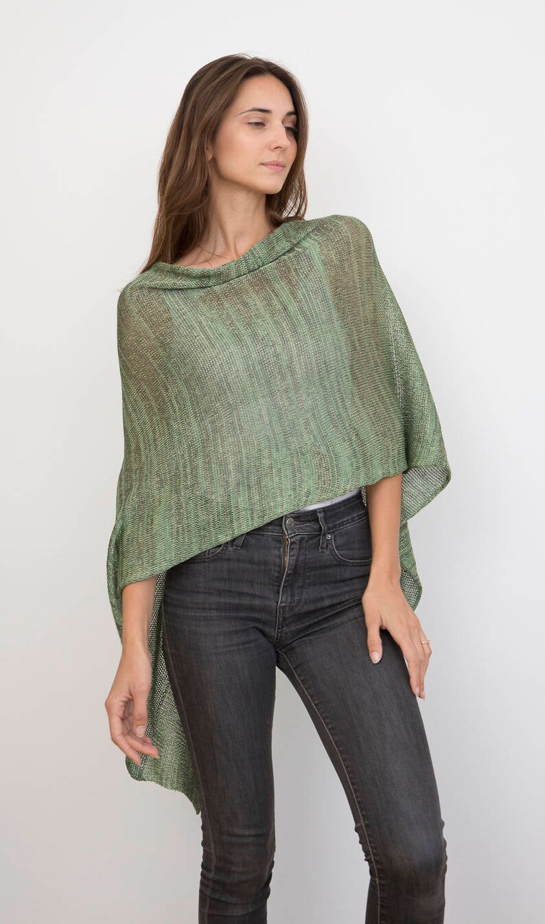 Poncho: Lightweight Spring Green image 2