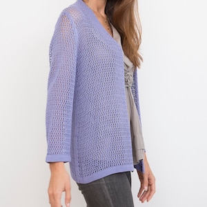 Bamboo Knit Cover-Up: Periwinkle image 4