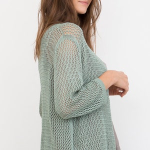 Bamboo Knit Cover-Up: Rosemary image 2