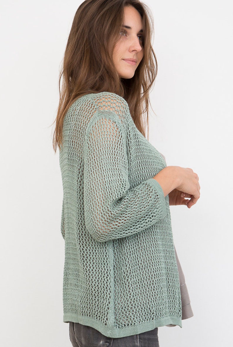Bamboo Knit Cover-Up: Rosemary image 2