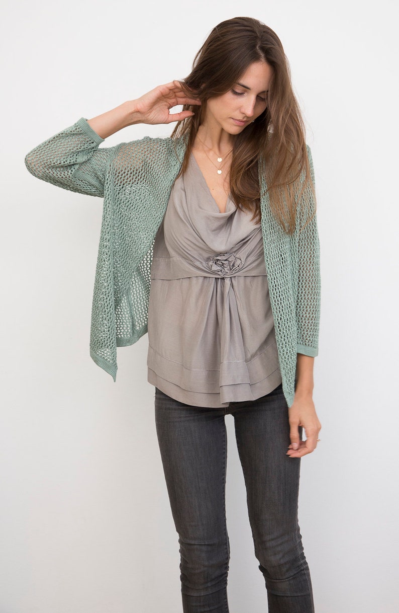 Bamboo Knit Cover-Up: Rosemary image 6
