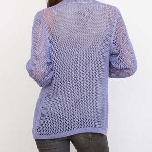 Bamboo Knit Cover-Up: Periwinkle image 6