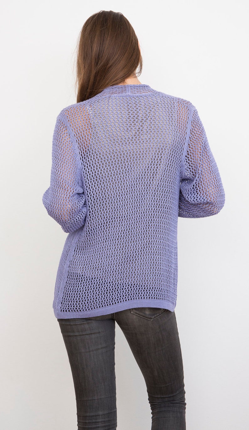 Bamboo Knit Cover-Up: Periwinkle image 6