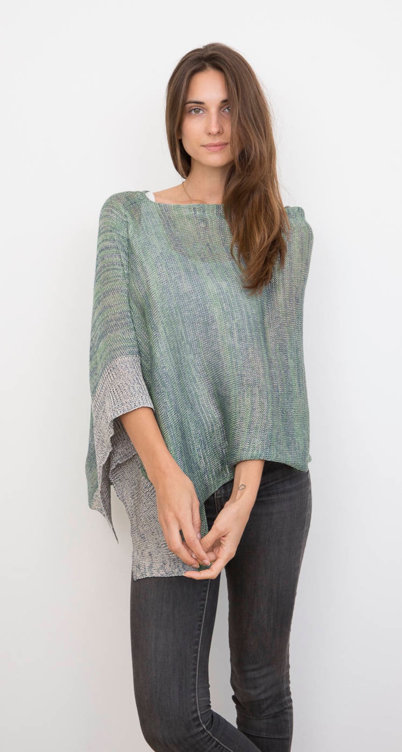 Paige Poncho Icy Blue