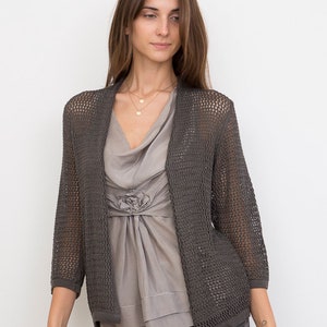 Bamboo Knit Cover-Up: Ash image 4