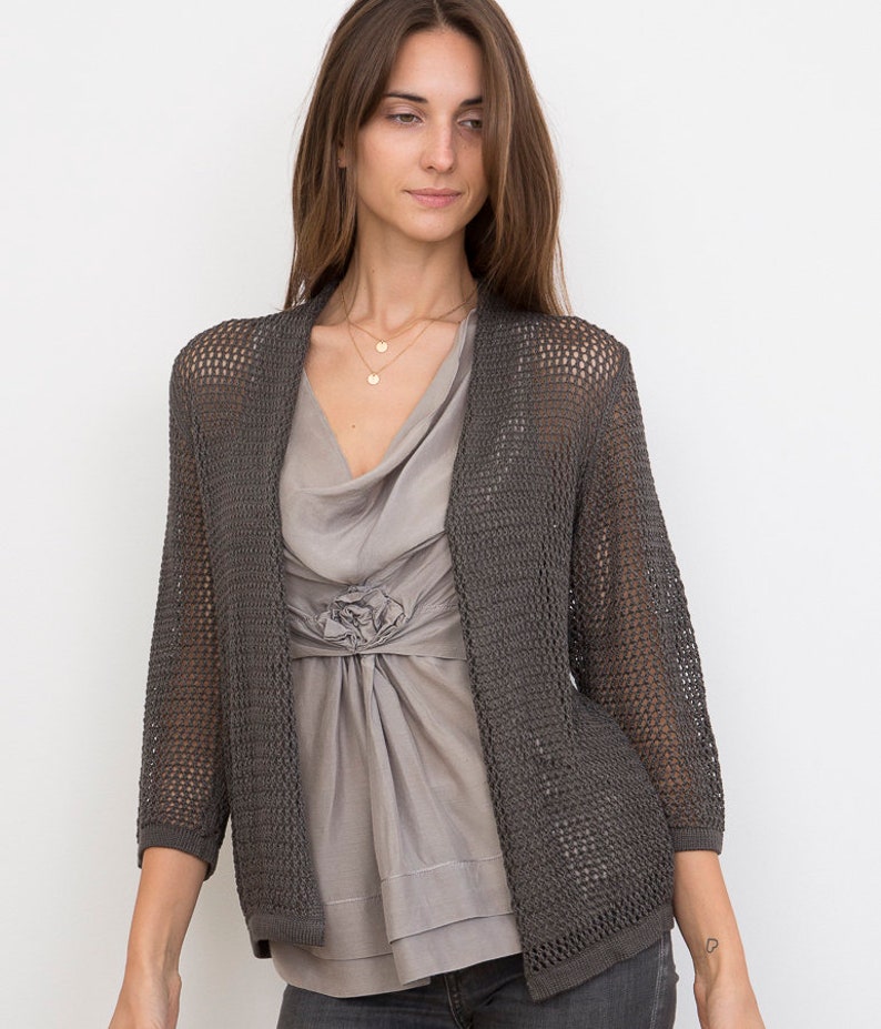 Bamboo Knit Cover-Up: Ash image 4