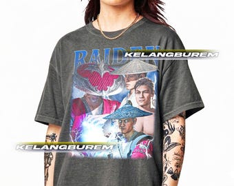 Raiden mortal kombat T-Shirt, Gamer Tee, Videospiel Geschenk, Unisex Grafik-Shirt, Gaming-Bekleidung