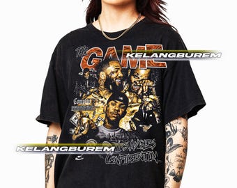 Camiseta gráfica de The Game Rapper, camiseta para amantes de la música, top unisex de hip hop, ropa urbana, camiseta de estilo urbano.