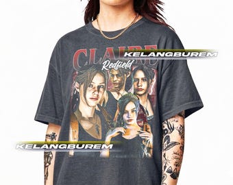 Claire Redfield Resident Evil Unisex T-Shirt, Gamer Tee, Video Game Gift, Horror Fan Shirt, Graphic Tee, Retro Gaming Top