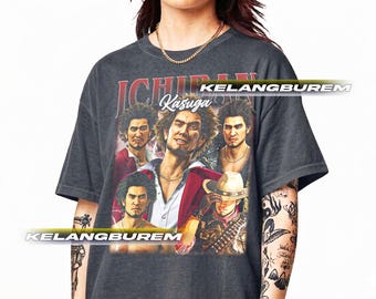 Ichiban Kasuga Yakuza game tee, Video Game Unisex Softstyle T-Shirt, Gaming Tee, Gamer Gift, Graphic Tee,