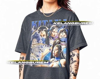 Kitana Mortal Kombat T-Shirt, Gaming Tee, Video Game Shirt, Gamer Gift, Geek Clothing, Fan Apparel