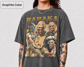 Baraka Mortal Kombat Unisex T-Shirt, Gamer Tee, Video Game Shirt, Gaming Gift, Retro Arcade Apparel