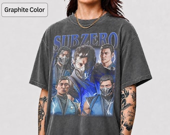 Chemise Sub Zero Mortal Kombat, t-shirt gaming, vêtements de fan, vêtements de jeux vidéo, idée cadeau pour gamer