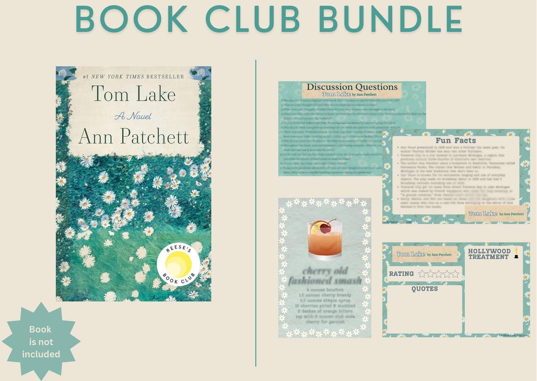 Tom Lake by Ann Patchett Book Club Bundle | Digital Download - Etsy