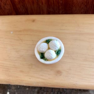 Miniature Bowl of Matzo Ball Soup
