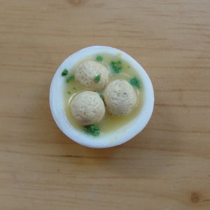 Miniature Bowl of Matzo Ball Soup