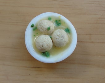 Miniature Bowl of Matzo Ball Soup