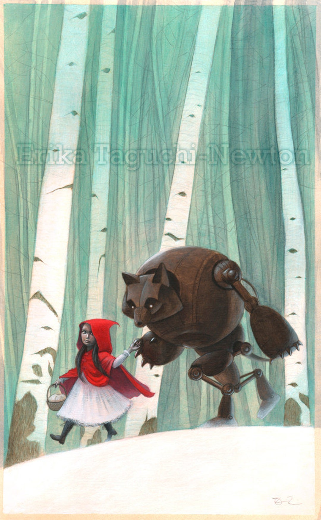 Red Riding Hood 9x12 Art Print - Etsy
