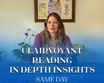 Clairvoyant Reading, Telepathic Readings, Spiritual Guidance, In-Depth Reading, Tarot Reading, Clairvoyant Insights, Same Day Reading