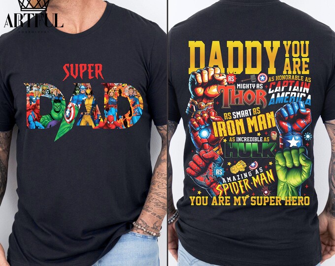 Daddy You Are My Hero PNG, Best Dad Ever Shirt Design, Superhero Dad ...