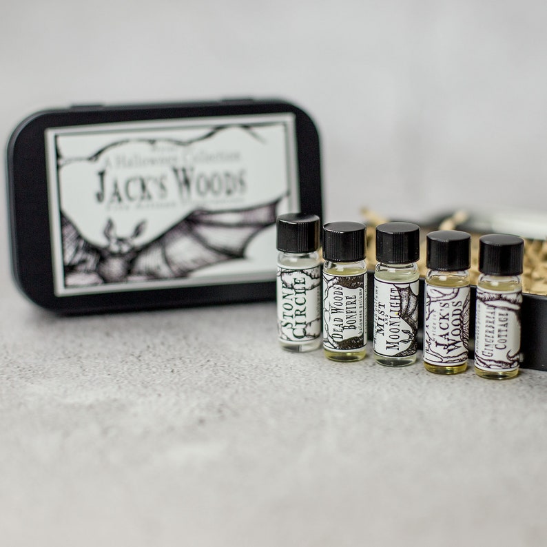 Jack's Woods Halloween Collection Perfume Oil Sampler Gift Set image 1