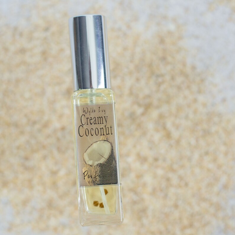 Creamy Coconut Perfume Summer Inspired Fragrance of Sweet Milky Tropical Coconut image 1