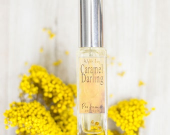 Caramel Darling Perfume | Notes of Carmalized Sugar, Amber, Vanilla, Peppercorn, Clove and Tobacco Leaf